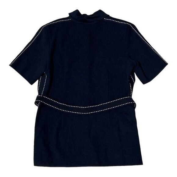 Escada Margaretha Ley Navy Jacket Size 10 - Picture 4 of 6